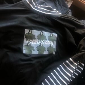 Two patch shirt graphic tee